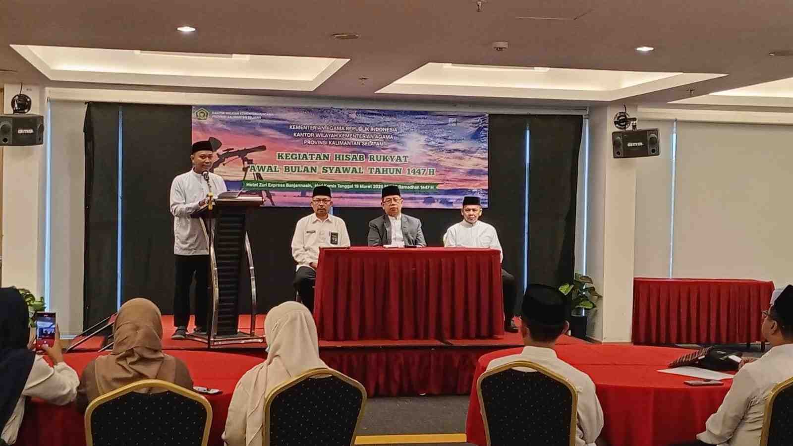 Kemenag Kalsel : Kriteria Hilal 1 Syawal 1447 H Di Perkirakan Jatuh Pada 21 Maret 2026 Masehi
