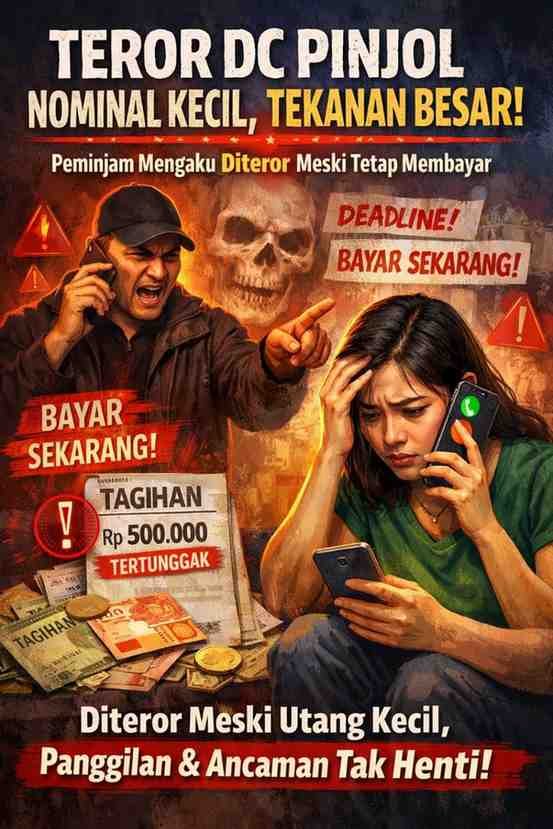 Teror DC Pinjol Nominal Kecil, Tekanan Besar : Peminjam Mengaku Diteror Meski Tetap Membayar